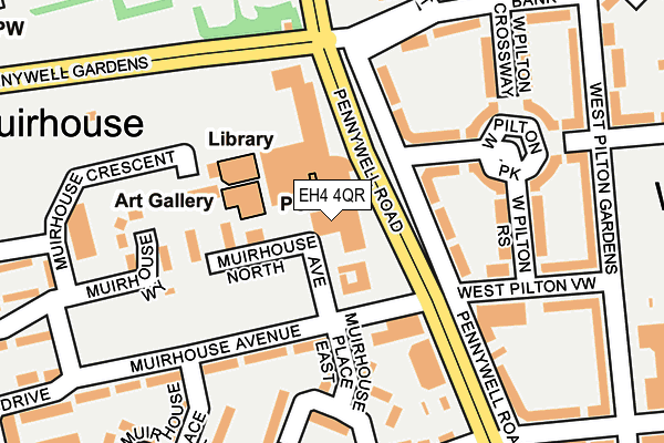 EH4 4QR map - OS OpenMap – Local (Ordnance Survey) EH4 4QR map - OS OpenMap – Local (Ordnance Survey)