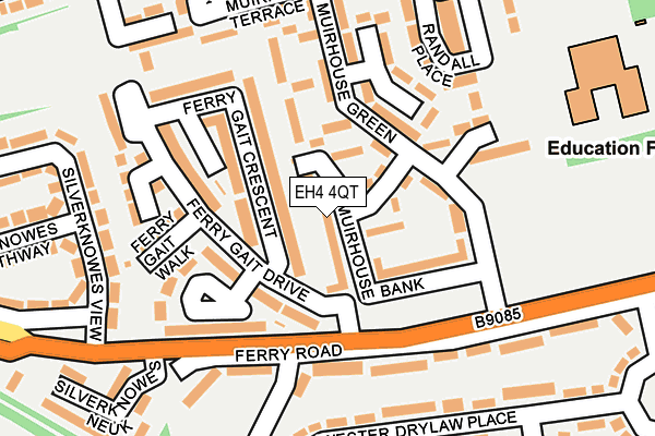 EH4 4QT map - OS OpenMap – Local (Ordnance Survey) EH4 4QT map - OS OpenMap – Local (Ordnance Survey)