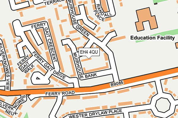 EH4 4QU map - OS OpenMap – Local (Ordnance Survey) EH4 4QU map - OS OpenMap – Local (Ordnance Survey)