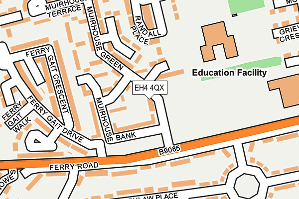 EH4 4QX map - OS OpenMap – Local (Ordnance Survey) EH4 4QX map - OS OpenMap – Local (Ordnance Survey)