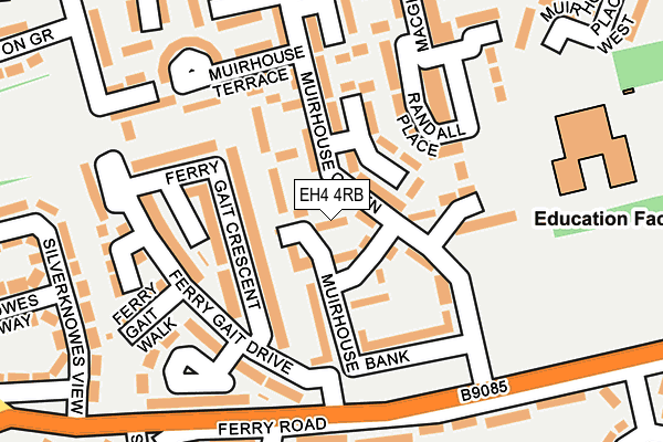 EH4 4RB map - OS OpenMap – Local (Ordnance Survey) EH4 4RB map - OS OpenMap – Local (Ordnance Survey)