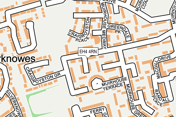 EH4 4RN map - OS OpenMap – Local (Ordnance Survey) EH4 4RN map - OS OpenMap – Local (Ordnance Survey)