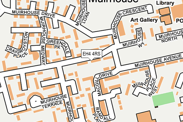 EH4 4RS map - OS OpenMap – Local (Ordnance Survey) EH4 4RS map - OS OpenMap – Local (Ordnance Survey)