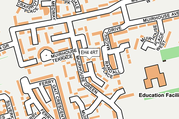 EH4 4RT map - OS OpenMap – Local (Ordnance Survey) EH4 4RT map - OS OpenMap – Local (Ordnance Survey)