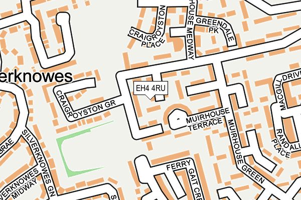EH4 4RU map - OS OpenMap – Local (Ordnance Survey) EH4 4RU map - OS OpenMap – Local (Ordnance Survey)