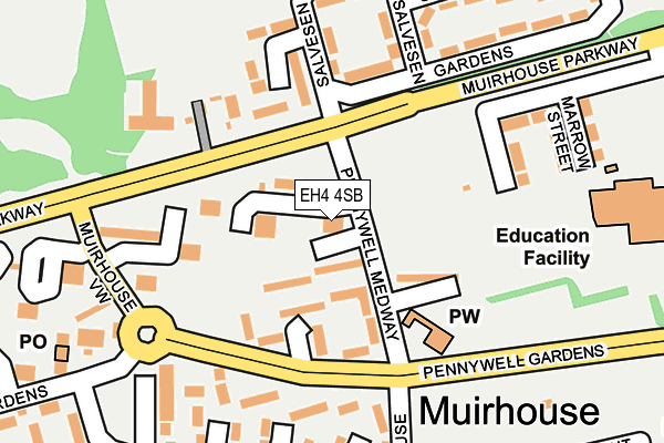 EH4 4SB map - OS OpenMap – Local (Ordnance Survey) EH4 4SB map - OS OpenMap – Local (Ordnance Survey)