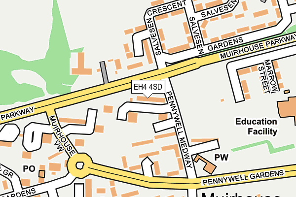 EH4 4SD map - OS OpenMap – Local (Ordnance Survey) EH4 4SD map - OS OpenMap – Local (Ordnance Survey)
