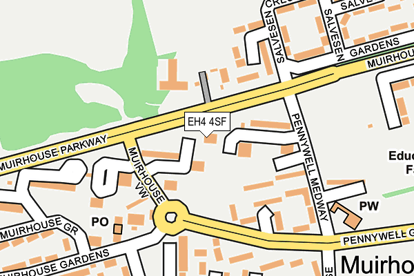 EH4 4SF map - OS OpenMap – Local (Ordnance Survey) EH4 4SF map - OS OpenMap – Local (Ordnance Survey)