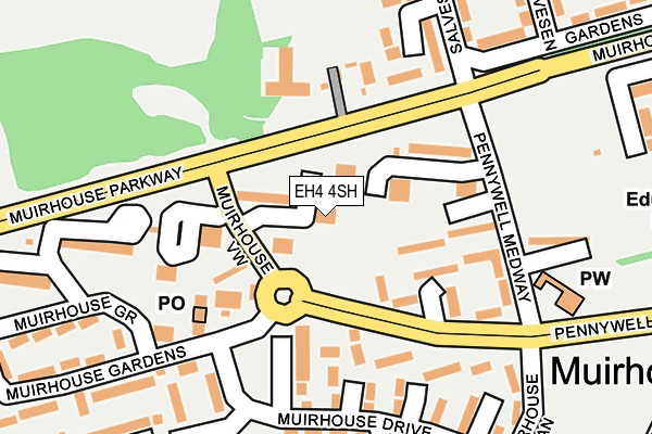 EH4 4SH map - OS OpenMap – Local (Ordnance Survey) EH4 4SH map - OS OpenMap – Local (Ordnance Survey)