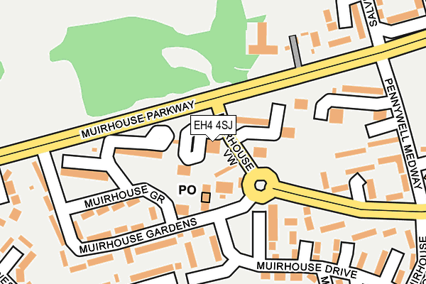 EH4 4SJ map - OS OpenMap – Local (Ordnance Survey) EH4 4SJ map - OS OpenMap – Local (Ordnance Survey)