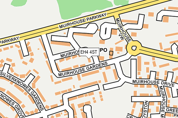 EH4 4ST map - OS OpenMap – Local (Ordnance Survey) EH4 4ST map - OS OpenMap – Local (Ordnance Survey)