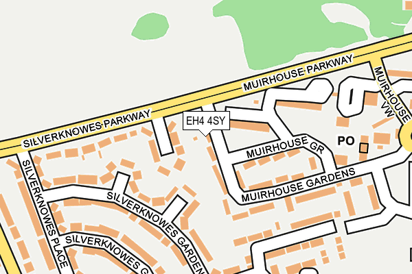 EH4 4SY map - OS OpenMap – Local (Ordnance Survey) EH4 4SY map - OS OpenMap – Local (Ordnance Survey)
