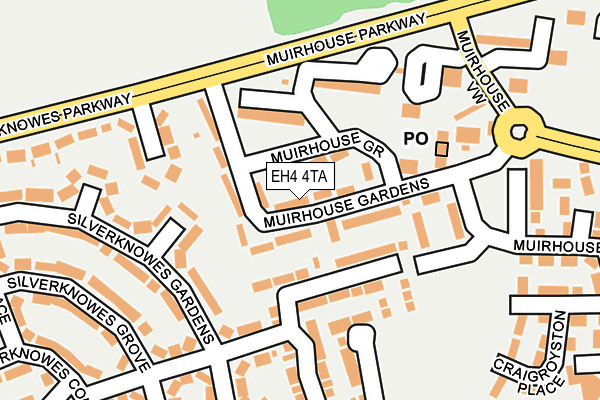 EH4 4TA map - OS OpenMap – Local (Ordnance Survey) EH4 4TA map - OS OpenMap – Local (Ordnance Survey)