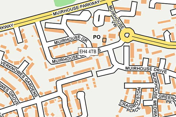 EH4 4TB map - OS OpenMap – Local (Ordnance Survey) EH4 4TB map - OS OpenMap – Local (Ordnance Survey)