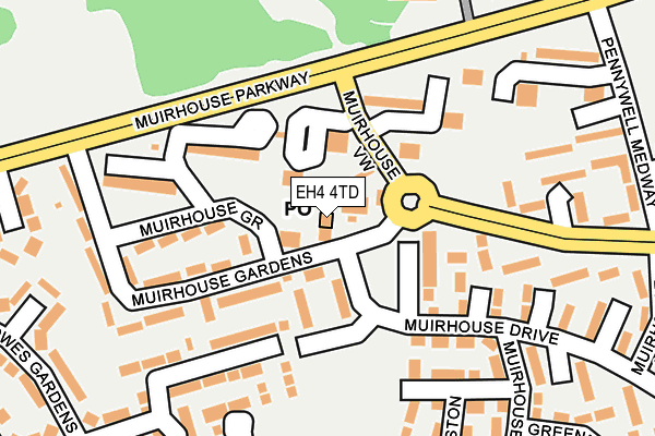 EH4 4TD map - OS OpenMap – Local (Ordnance Survey) EH4 4TD map - OS OpenMap – Local (Ordnance Survey)