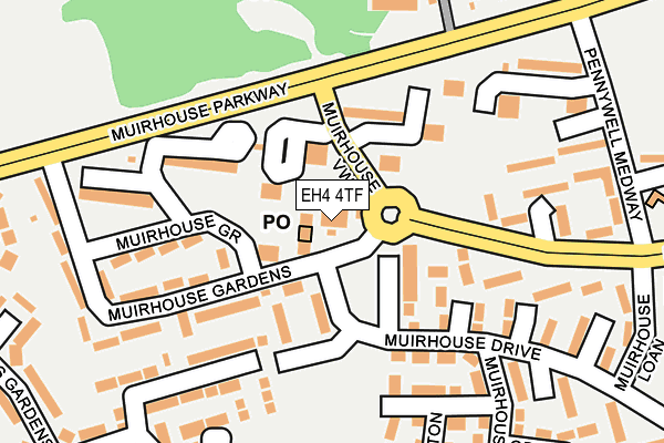 EH4 4TF map - OS OpenMap – Local (Ordnance Survey) EH4 4TF map - OS OpenMap – Local (Ordnance Survey)