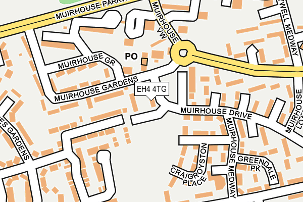 EH4 4TG map - OS OpenMap – Local (Ordnance Survey) EH4 4TG map - OS OpenMap – Local (Ordnance Survey)