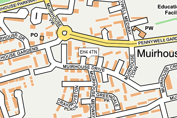 EH4 4TN map - OS OpenMap – Local (Ordnance Survey) EH4 4TN map - OS OpenMap – Local (Ordnance Survey)
