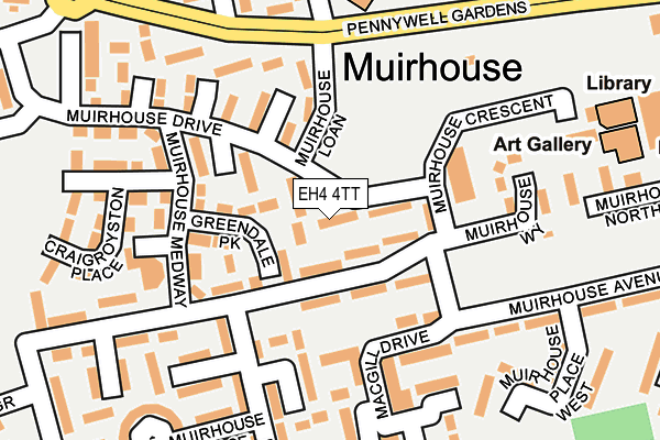 EH4 4TT map - OS OpenMap – Local (Ordnance Survey) EH4 4TT map - OS OpenMap – Local (Ordnance Survey)