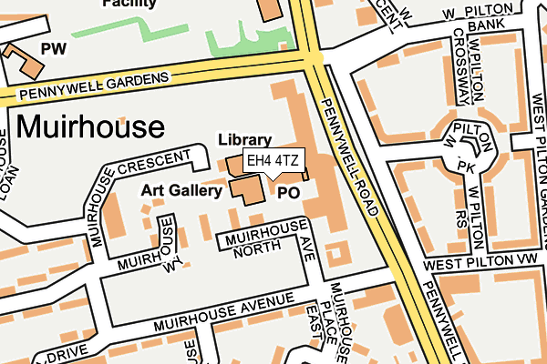 EH4 4TZ map - OS OpenMap – Local (Ordnance Survey) EH4 4TZ map - OS OpenMap – Local (Ordnance Survey)