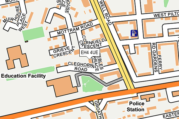 EH4 4UE map - OS OpenMap – Local (Ordnance Survey) EH4 4UE map - OS OpenMap – Local (Ordnance Survey)