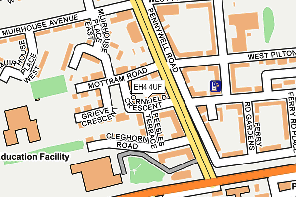 EH4 4UF map - OS OpenMap – Local (Ordnance Survey) EH4 4UF map - OS OpenMap – Local (Ordnance Survey)