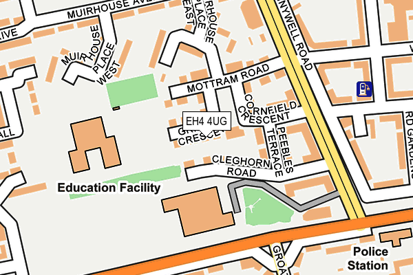 EH4 4UG map - OS OpenMap – Local (Ordnance Survey) EH4 4UG map - OS OpenMap – Local (Ordnance Survey)