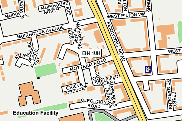 EH4 4UH map - OS OpenMap – Local (Ordnance Survey) EH4 4UH map - OS OpenMap – Local (Ordnance Survey)
