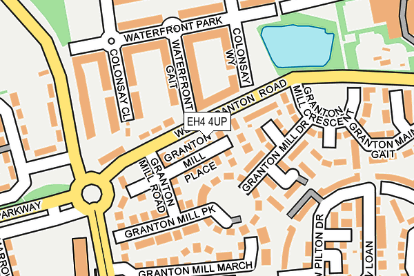EH4 4UP map - OS OpenMap – Local (Ordnance Survey) EH4 4UP map - OS OpenMap – Local (Ordnance Survey)