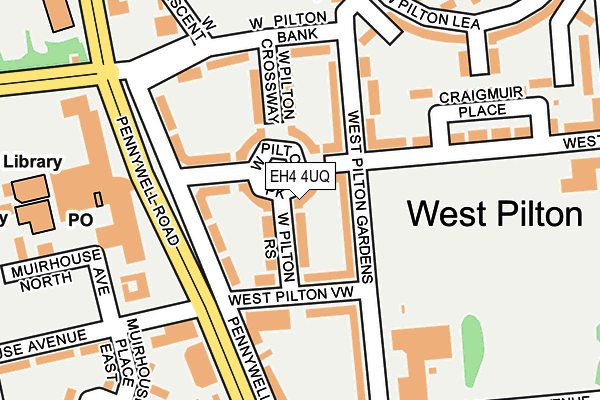 EH4 4UQ map - OS OpenMap – Local (Ordnance Survey) EH4 4UQ map - OS OpenMap – Local (Ordnance Survey)