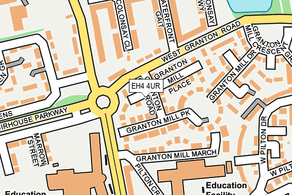 EH4 4UR map - OS OpenMap – Local (Ordnance Survey) EH4 4UR map - OS OpenMap – Local (Ordnance Survey)