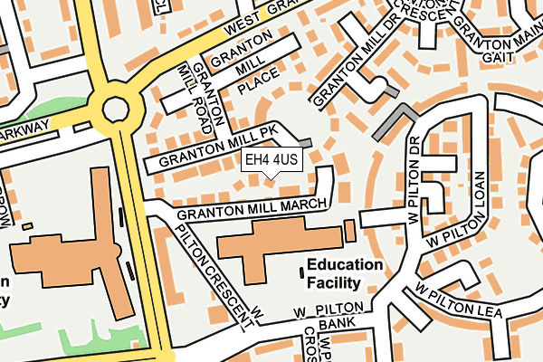 EH4 4US map - OS OpenMap – Local (Ordnance Survey) EH4 4US map - OS OpenMap – Local (Ordnance Survey)
