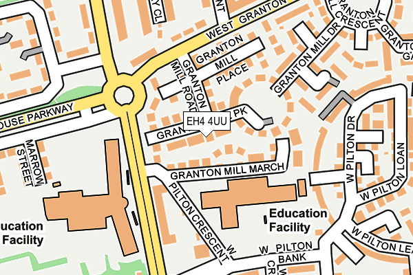 EH4 4UU map - OS OpenMap – Local (Ordnance Survey) EH4 4UU map - OS OpenMap – Local (Ordnance Survey)