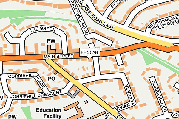 EH4 5AB map - OS OpenMap – Local (Ordnance Survey) EH4 5AB map - OS OpenMap – Local (Ordnance Survey)