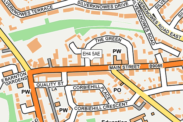 EH4 5AE map - OS OpenMap – Local (Ordnance Survey) EH4 5AE map - OS OpenMap – Local (Ordnance Survey)