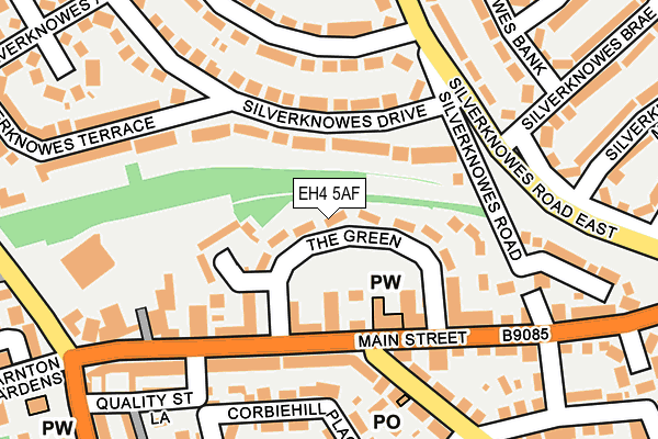 EH4 5AF map - OS OpenMap – Local (Ordnance Survey) EH4 5AF map - OS OpenMap – Local (Ordnance Survey)