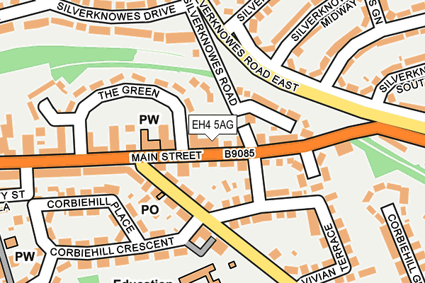 EH4 5AG map - OS OpenMap – Local (Ordnance Survey) EH4 5AG map - OS OpenMap – Local (Ordnance Survey)