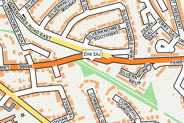 EH4 5AJ map - OS OpenMap – Local (Ordnance Survey) EH4 5AJ map - OS OpenMap – Local (Ordnance Survey)