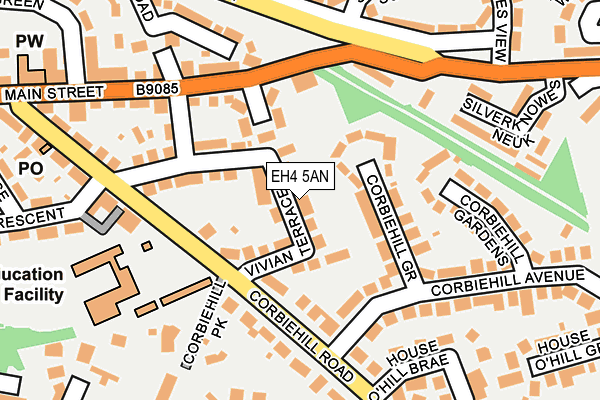 EH4 5AN map - OS OpenMap – Local (Ordnance Survey) EH4 5AN map - OS OpenMap – Local (Ordnance Survey)