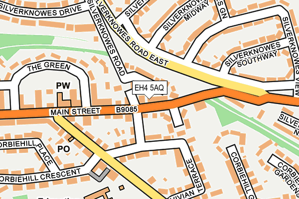 EH4 5AQ map - OS OpenMap – Local (Ordnance Survey) EH4 5AQ map - OS OpenMap – Local (Ordnance Survey)
