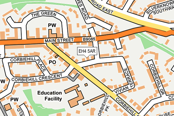 EH4 5AR map - OS OpenMap – Local (Ordnance Survey) EH4 5AR map - OS OpenMap – Local (Ordnance Survey)