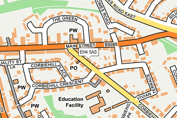 EH4 5AS map - OS OpenMap – Local (Ordnance Survey) EH4 5AS map - OS OpenMap – Local (Ordnance Survey)
