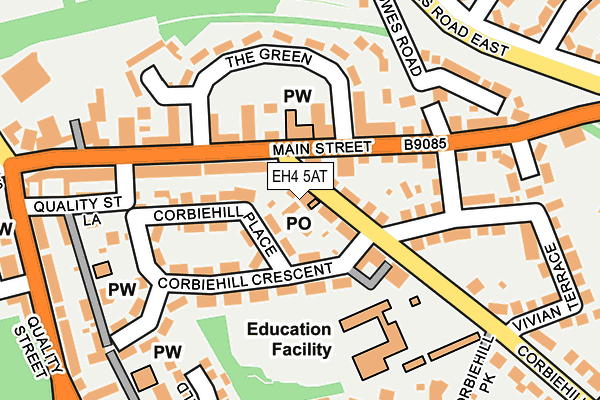 EH4 5AT map - OS OpenMap – Local (Ordnance Survey) EH4 5AT map - OS OpenMap – Local (Ordnance Survey)