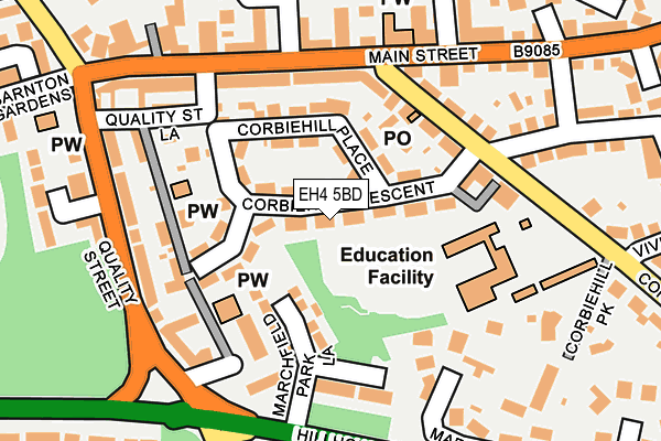 EH4 5BD map - OS OpenMap – Local (Ordnance Survey) EH4 5BD map - OS OpenMap – Local (Ordnance Survey)