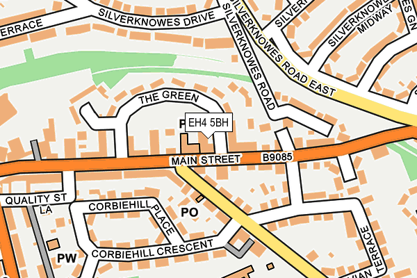 EH4 5BH map - OS OpenMap – Local (Ordnance Survey) EH4 5BH map - OS OpenMap – Local (Ordnance Survey)