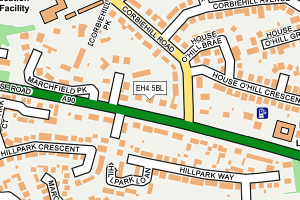 EH4 5BL map - OS OpenMap – Local (Ordnance Survey)