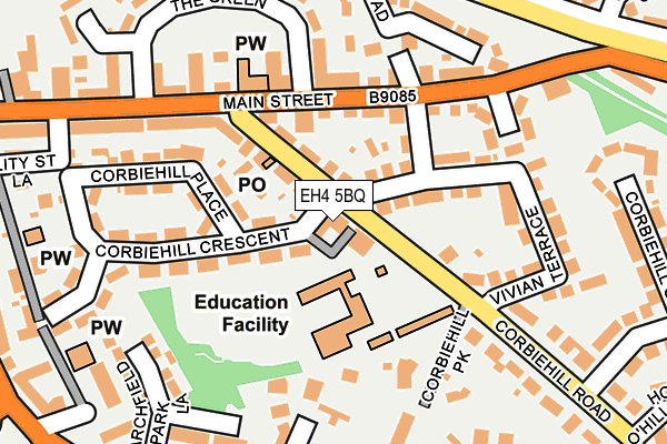 EH4 5BQ map - OS OpenMap – Local (Ordnance Survey) EH4 5BQ map - OS OpenMap – Local (Ordnance Survey)