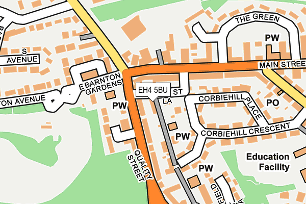 EH4 5BU map - OS OpenMap – Local (Ordnance Survey) EH4 5BU map - OS OpenMap – Local (Ordnance Survey)