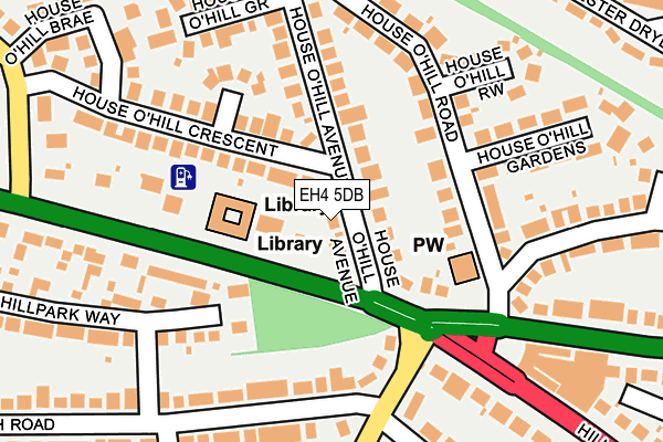 EH4 5DB map - OS OpenMap – Local (Ordnance Survey) EH4 5DB map - OS OpenMap – Local (Ordnance Survey)