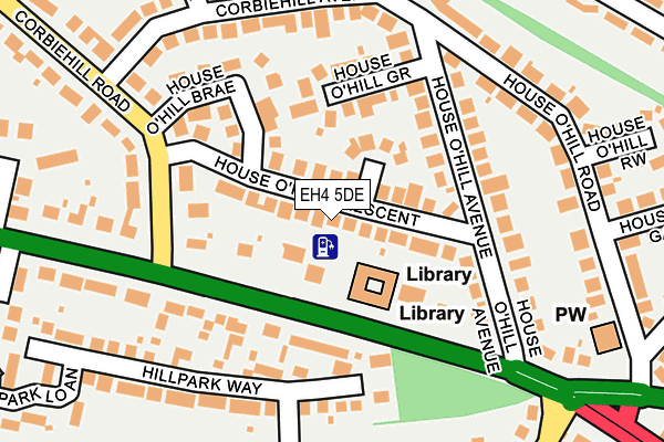 EH4 5DE map - OS OpenMap – Local (Ordnance Survey) EH4 5DE map - OS OpenMap – Local (Ordnance Survey)